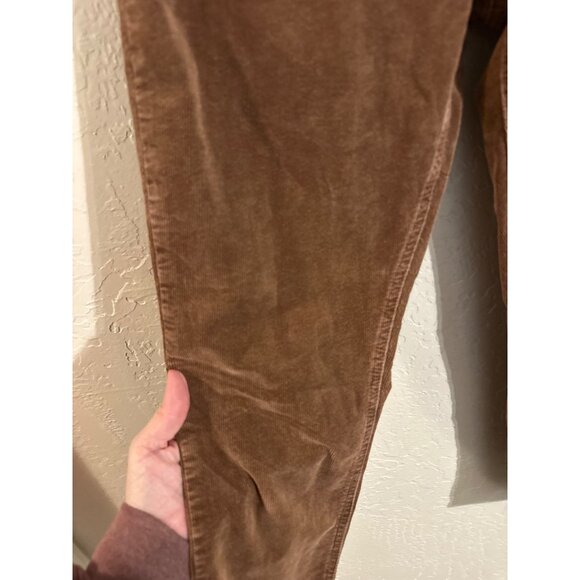Dear John Blaire Corduroy High Rise Straight Cotton & Spandex Brown Retro Jeans - Picture 5 of 12